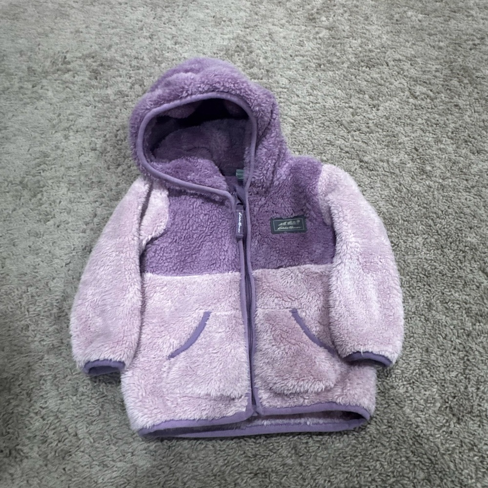 Eddie Bauer Cozy Purple Kids Fleece Hoodie